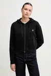 Mikina Armani Exchange dámská, černá barva, s kapucí, hladká, XW000822 AF10818