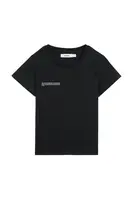 Tričko Pangaia KIDS' 365 MIDWEIGHT T-SHIRT černá barva, s potiskem, 10000430