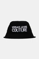Bavlněný klobouk Versace Jeans Couture pánská, černá barva, 78GAZK04 ZG365