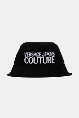 Bavlněný klobouk Versace Jeans Couture pánská, černá barva, 78GAZK04 ZG365