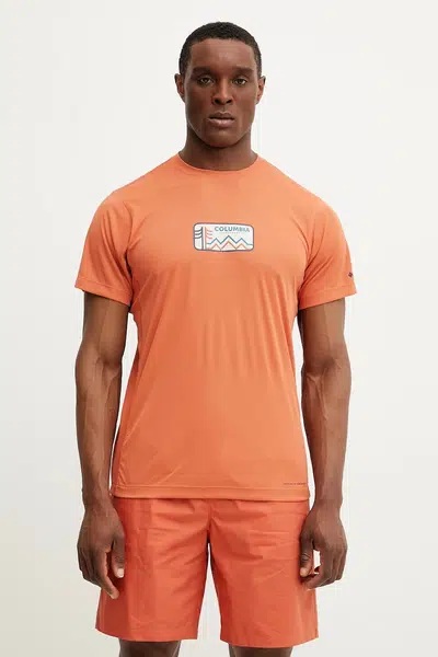 Sportovní triko Columbia Zero Rules oranžová barva, s potiskem, 2118541
