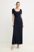Šaty MICHAEL Michael Kors tmavomodrá barva, maxi, MS582XRBFD