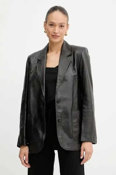 Kožené sako Pinko REIMAGINE by Patrick Mcdowell