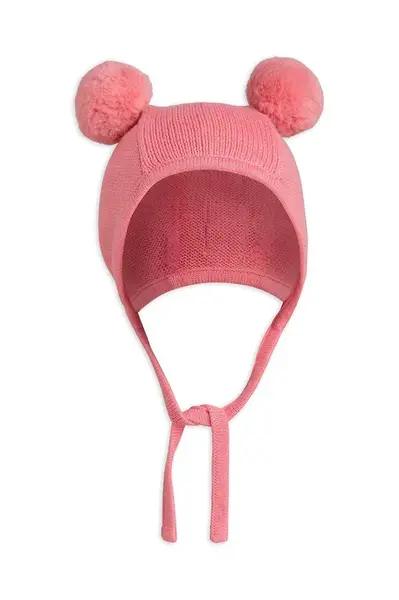 Mini Rodini Dětská bavlněná čepice Mini Rodini Fine knit