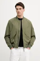 Bunda Tommy Hilfiger zelená barva, přechodná, MW0MW39629