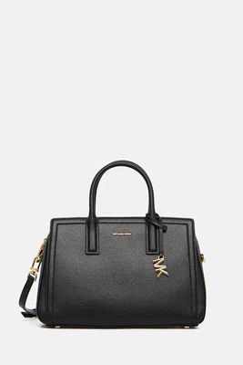 Kožená kabelka MICHAEL Michael Kors LAILA černá barva, 30R5G9IS6L