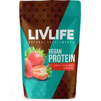 Livlife Vegan Protein s lyofilizovanou jahodou 245 g
