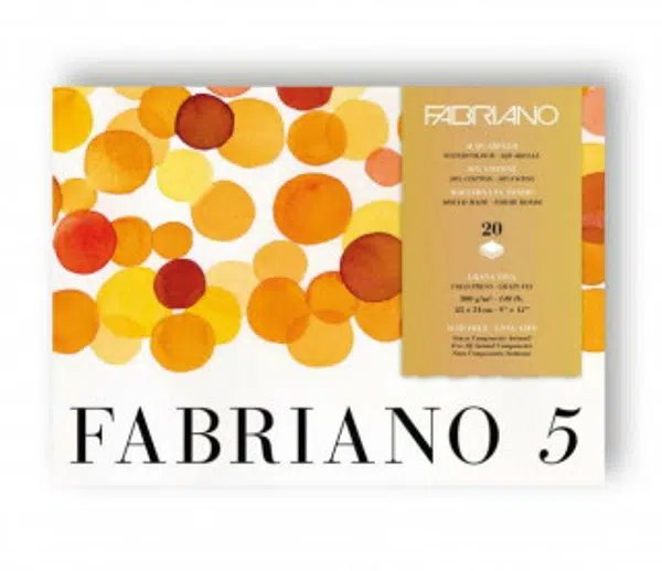 Blok pro akvarel Fabriano 5 31x41cm 300g Cold pressed
