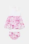 Dětské bavlněné šaty Guess bílá barva, mini, A5GK10 WH710