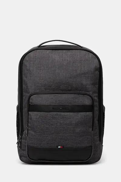 Batoh Tommy Hilfiger pánský, šedá barva, velký, AM0AM13555