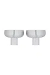Sklenice na šampaňské Blomus 2-pack šedá barva