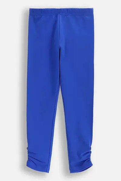 Dětské bavlněné legíny Coccodrillo modrá barva, FLOWER PARADISE GIRL KIDS