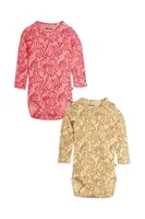 Kojenecké body Mini Rodini Mini leopard 2-pack