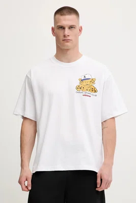 Bavlněné tričko adidas Originals Graphic Os Ss T pánské, bílá barva, s potiskem, JW0158