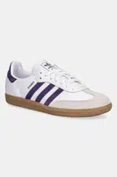 Kožené tenisky adidas Originals Samba OG dámské, bílá barva, JS1392