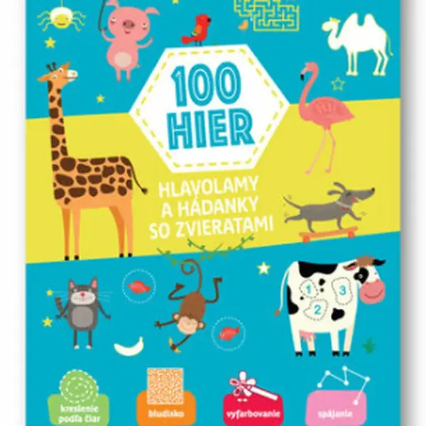 100 hier Hlavolamy a hádanky so zvieratami 3+