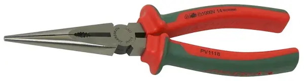 Kleště na jemnou mechaniku elektrikářské VDE rovné 200 mm, izolace 1000 V JONNESWAY PV1118