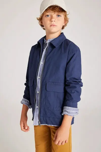 Dětská bunda s příměsí lnu Mayoral