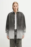Džínová košile Marcelo Burlon Gradient Denim Overshirt Black White