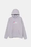Dětská mikina Fila LODDIN fialová barva, s kapucí, s potiskem, FAT0624