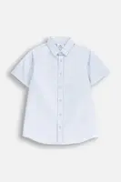 Dětská bavlněná košile Coccodrillo modrá barva, ELEGANT JUNIOR BOY