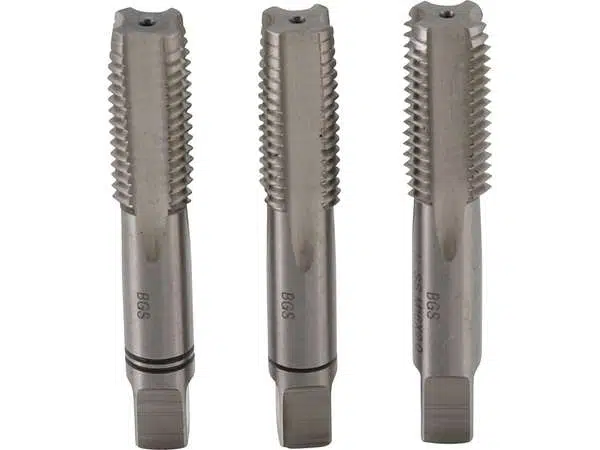BGS Technic BGS 928 Sada závitníků, předřezávací, střední a dokončovací závitník HSS-G, M1