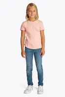 Dětské bavlněné tričko Tommy Hilfiger růžová barva, KG0KG08527