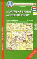 Moravská brána,Oderské vrchy /KČT 60 1:50T Turistická mapa