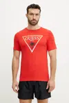 Tričko Guess červená barva, s potiskem, F5GI00 J1314