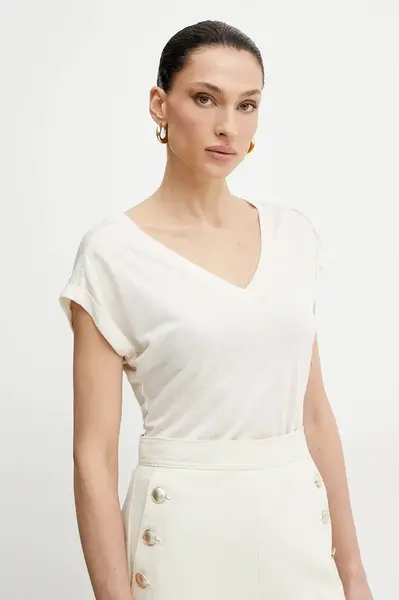 Tričko Morgan DEMA béžová barva, DEMA