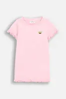 Dětské tričko Coccodrillo růžová barva, COSMIC GIRL KIDS