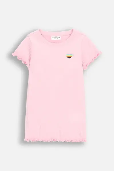 Dětské tričko Coccodrillo růžová barva, COSMIC GIRL KIDS