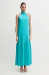 Šaty Liu Jo tyrkysová barva, maxi, WA5393.T5973