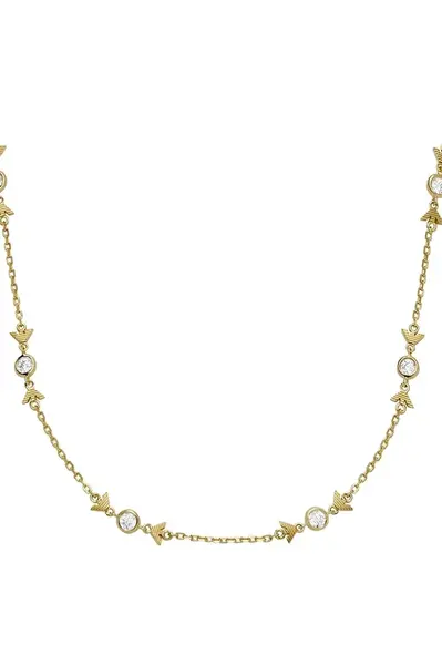 Stříbrný náhrdelník Emporio Armani EAGLE LOGO