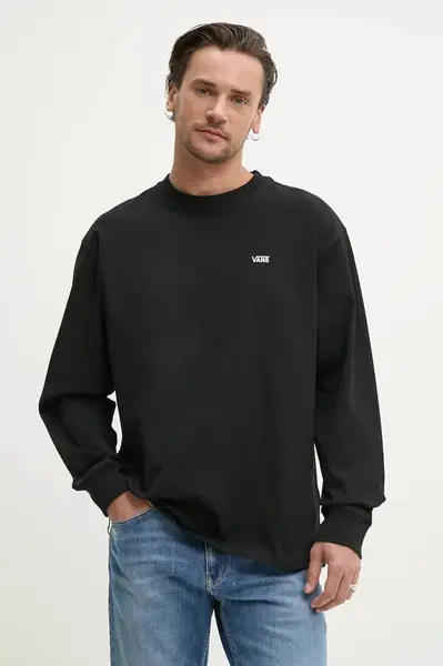 Bavlněné tričko s dlouhým rukávem Vans