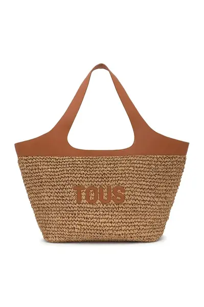 Kabelka Tous LIRIO RAFIA hnědá barva, 2002205243