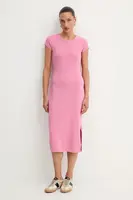 Šaty BOSS Orange růžová barva, mini, přiléhavé, 50536979