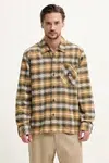 Bavlněná košile Dickies žlutá barva, regular, s klasickým límcem, DK0A8653K411