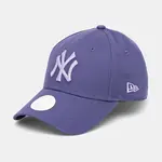 Bavlněná baseballová čepice New Era fialová barva, s aplikací, 60595490