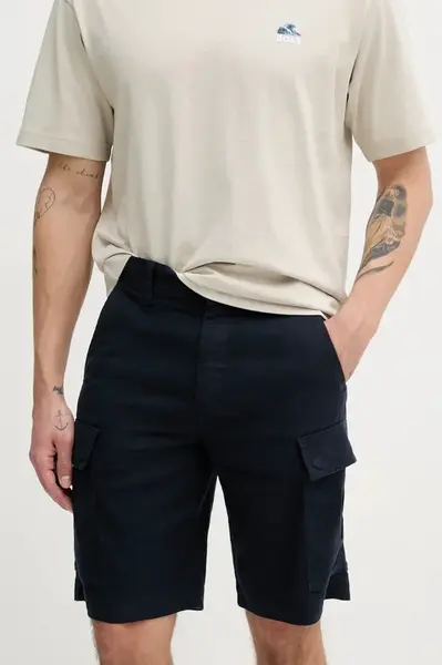 Lněné kraťasy BOSS Orange