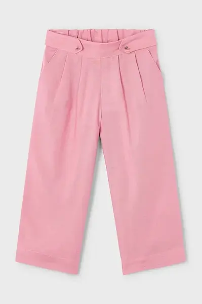 Kalhoty s lněnou směsí pro děti Mayoral