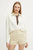 Košile s příměsí lnu Patrizia Pepe