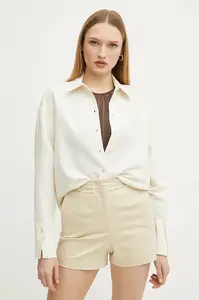 Košile s příměsí lnu Patrizia Pepe