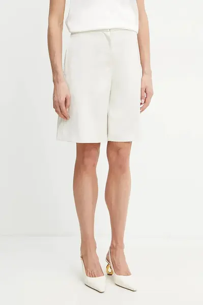 Kraťasy Patrizia Pepe dámské, béžová barva, hladké, high waist, 2P1663 A563