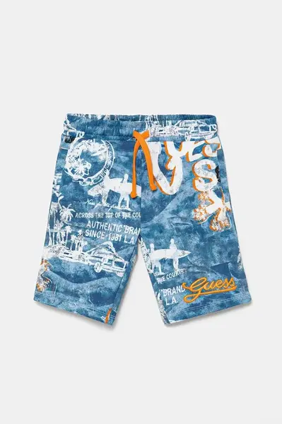 Dětské bavlněné šortky Guess