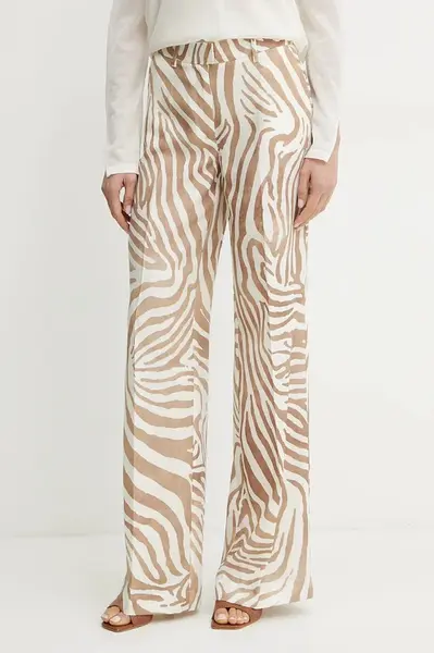 Kalhoty s příměsí lnu Marciano by Guess GISELLE