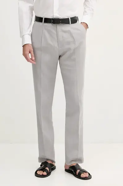 Lněné kalhoty Calvin Klein