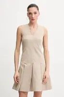 Šaty Karl Lagerfeld béžová barva, mini, A2W13042