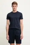 Bavlněné tričko Emporio Armani Underwear pánské, tmavomodrá barva, EM000377 AF14210