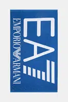 Bavlněný ručník EA7 Emporio Armani modrá barva, AF13300.7X000102